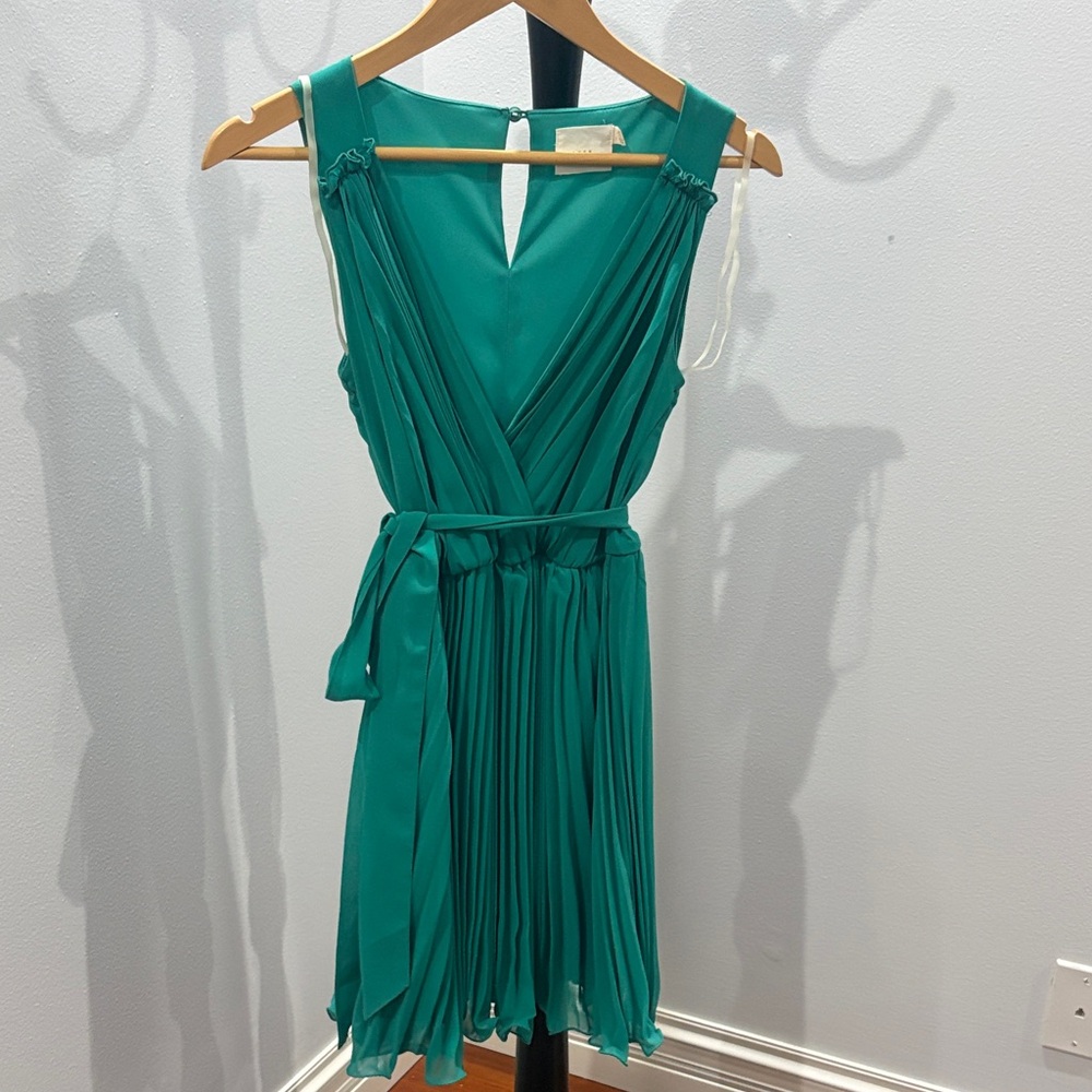 Lush Teal Sleeveless Mini Dress